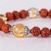 9103 Citrine Gemstone Wrist Mala